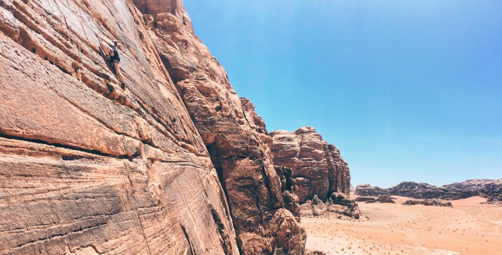 brown rock formation under blue sky during daytime