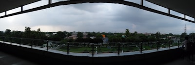 Balcony view from the suite showing the scenic landscape of Rijal Alma.