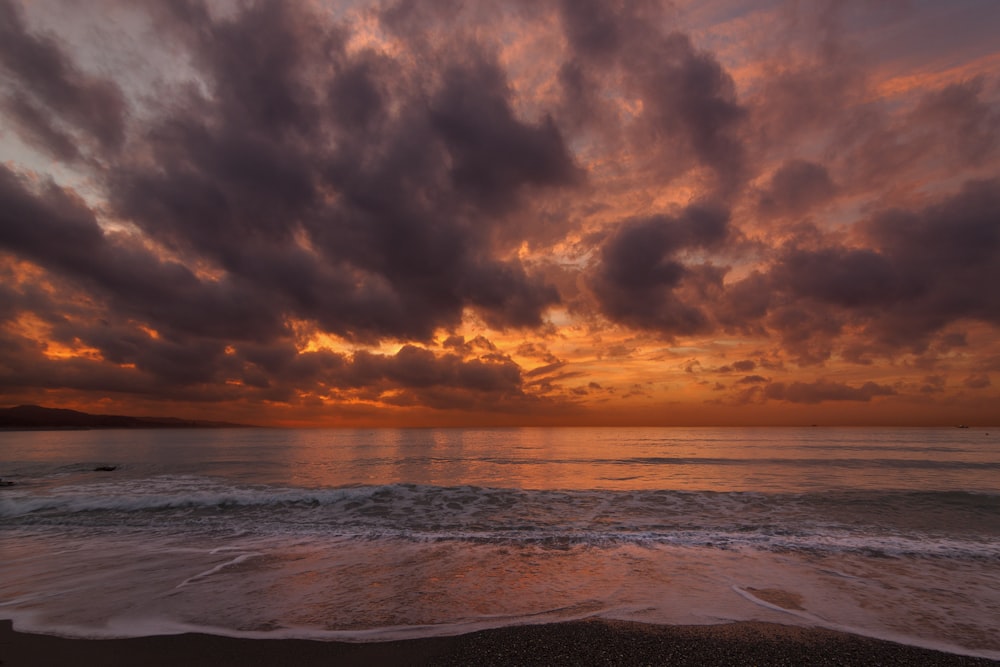 photo of beach at golden hour