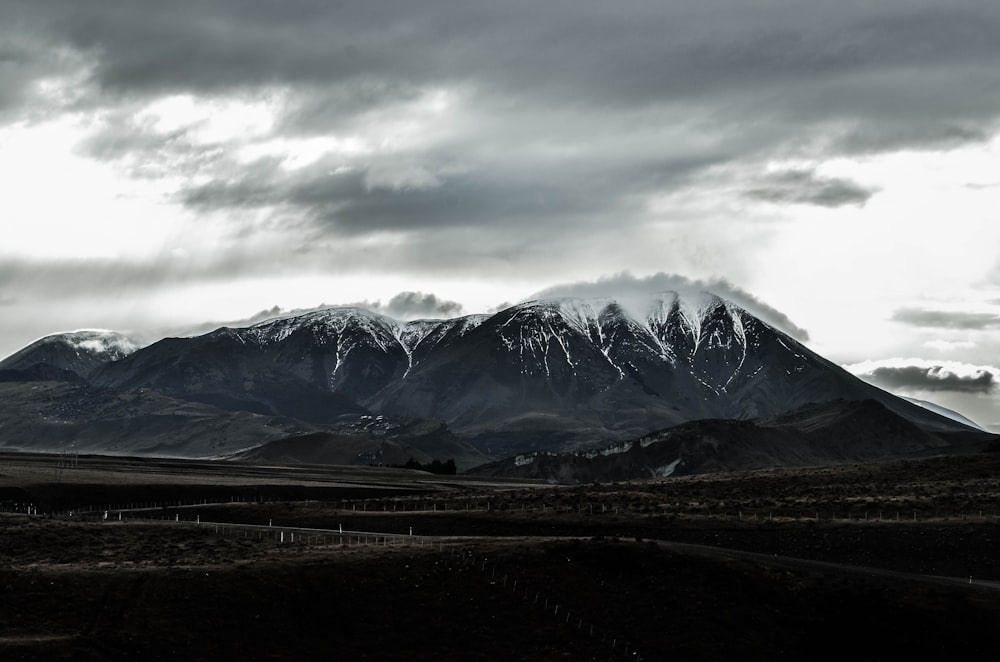 snow covered mountain photo