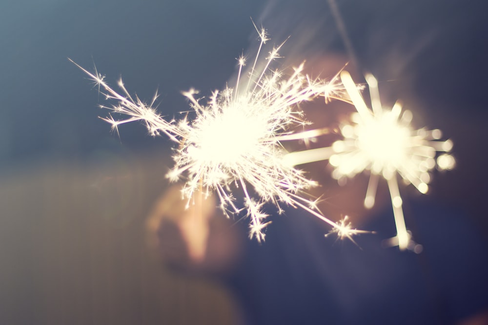 white sparkler