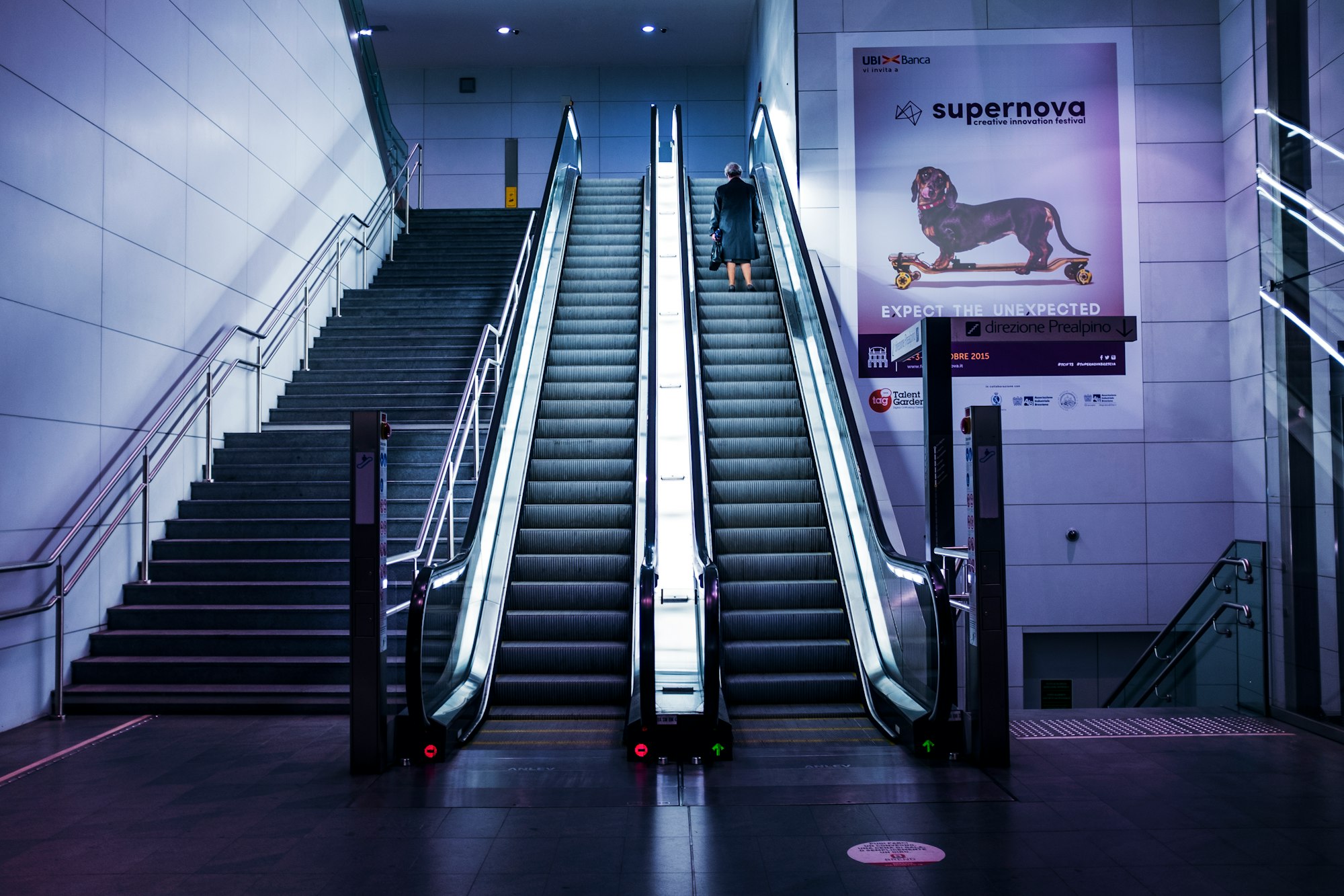 Underground escalator