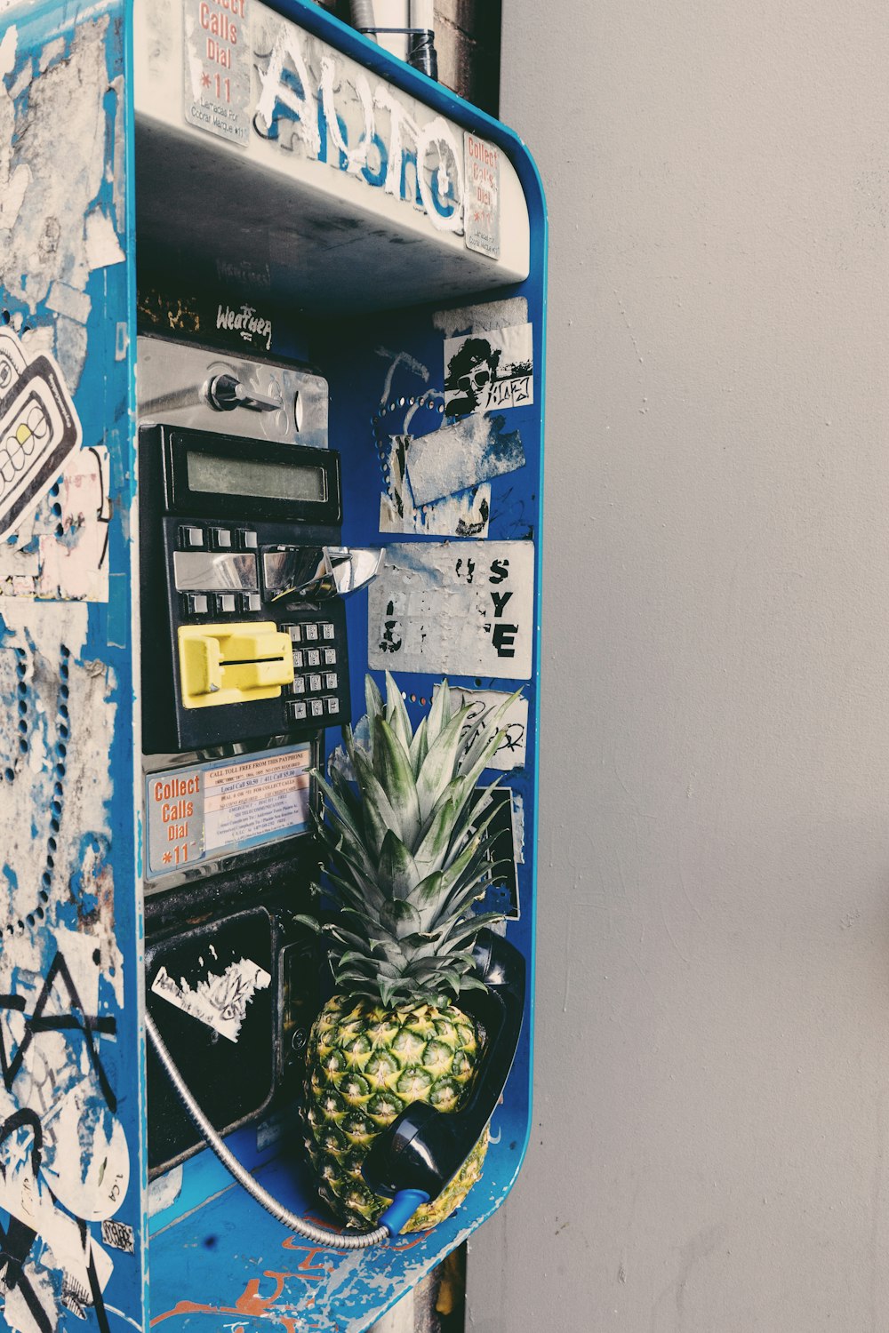 pineapple near calculator