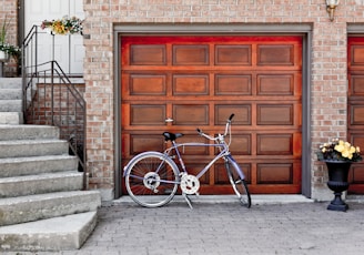 purple cruiser bicycle