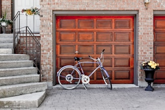 purple cruiser bicycle