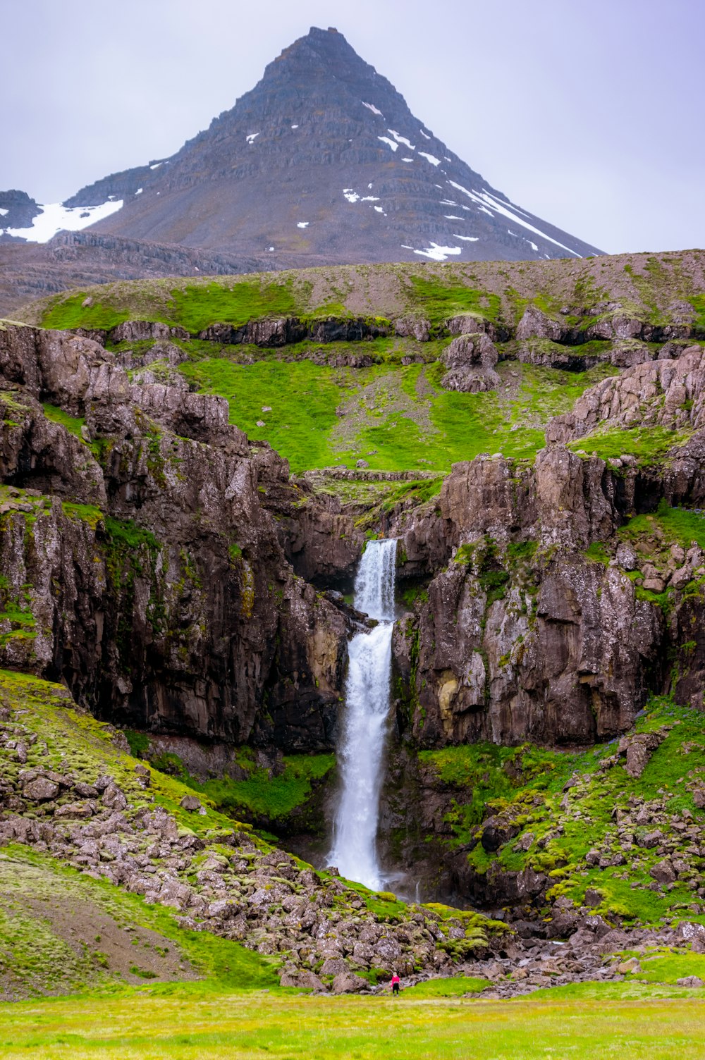 time lapse photo of waterfalls