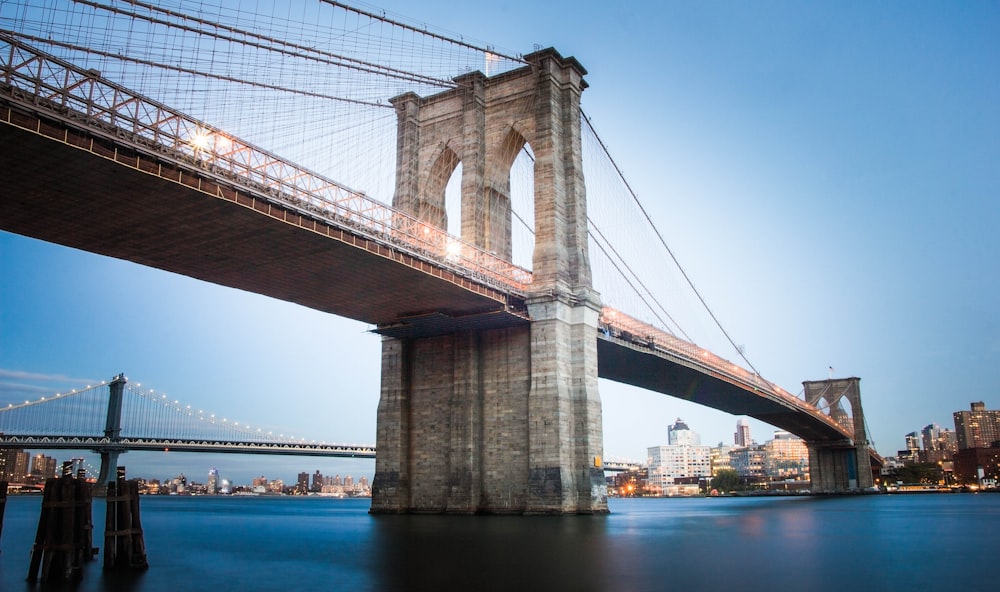 landscape photography of bridge