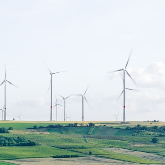 windmill surrounded by grass during daytime