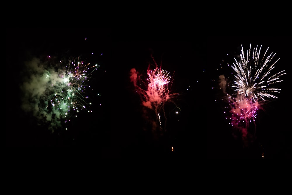 fireworks during night