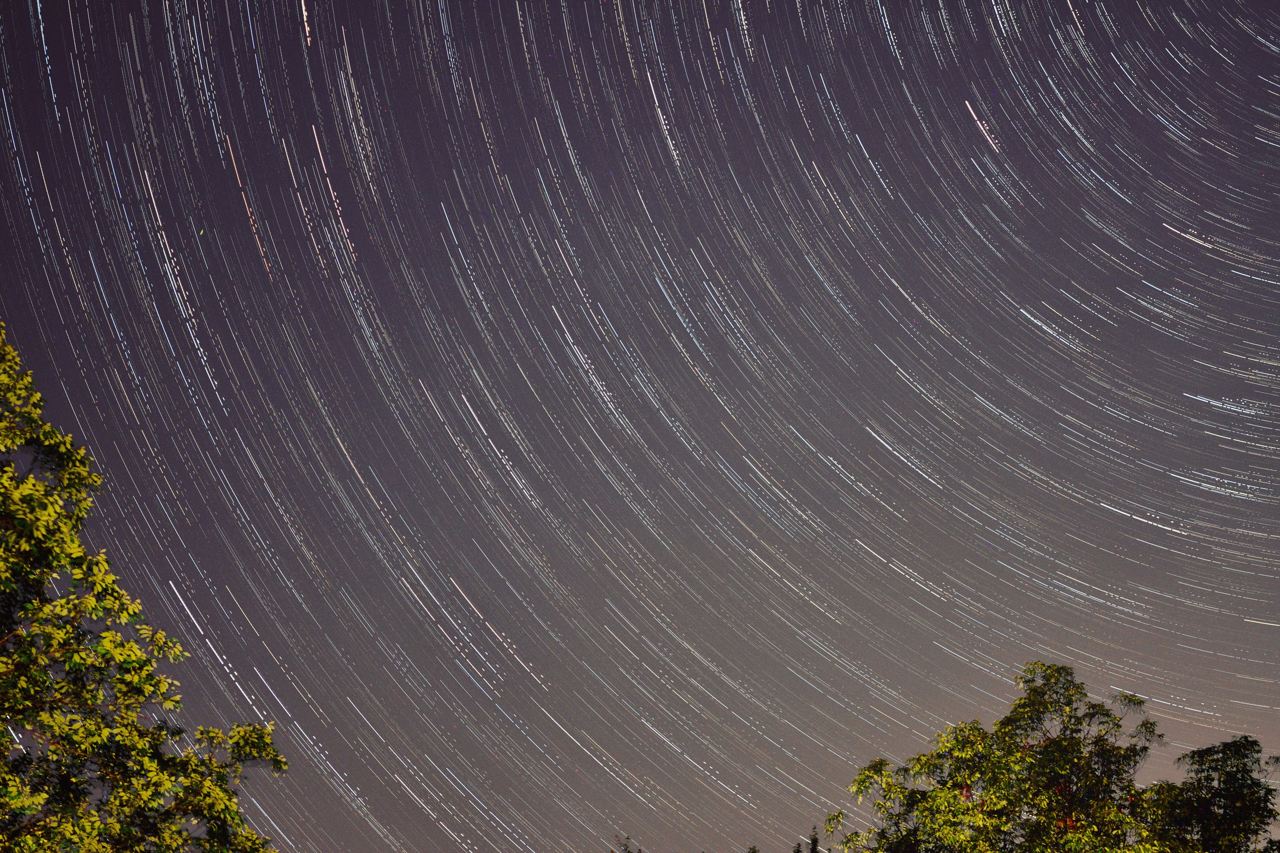 timelapse of sky full of star