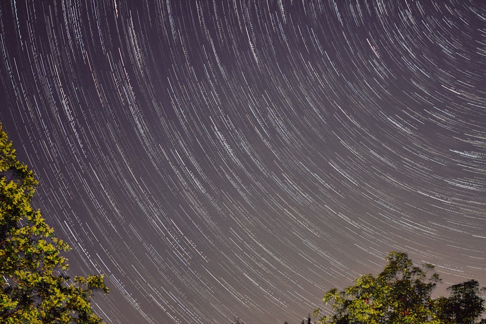 timelapse of sky full of star