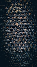 assorted-color scrolls on rack