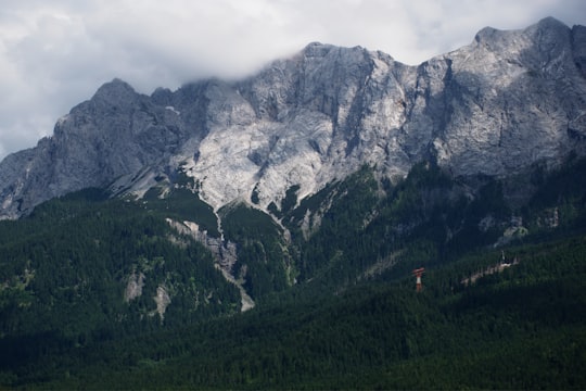 bird's eye view photography of mountain in Eibsee Germany