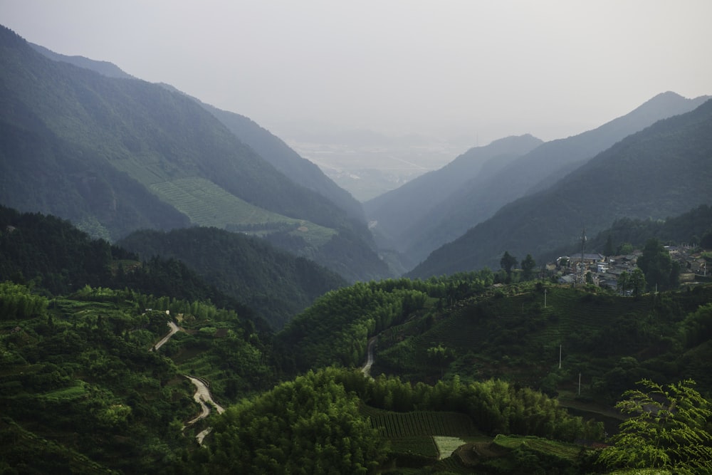 Fotografía de paisaje de montaña durante el día