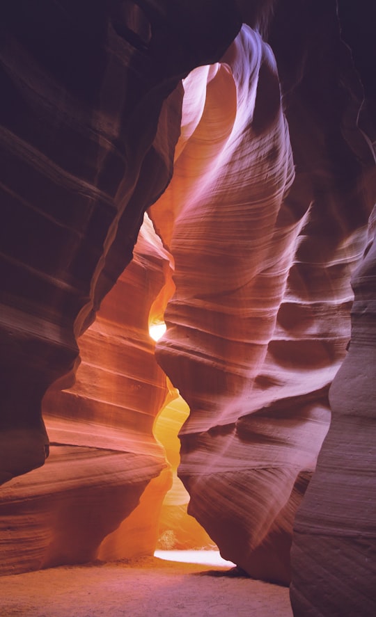 canyon at daytime low angle photography in Antelope Canyon United States