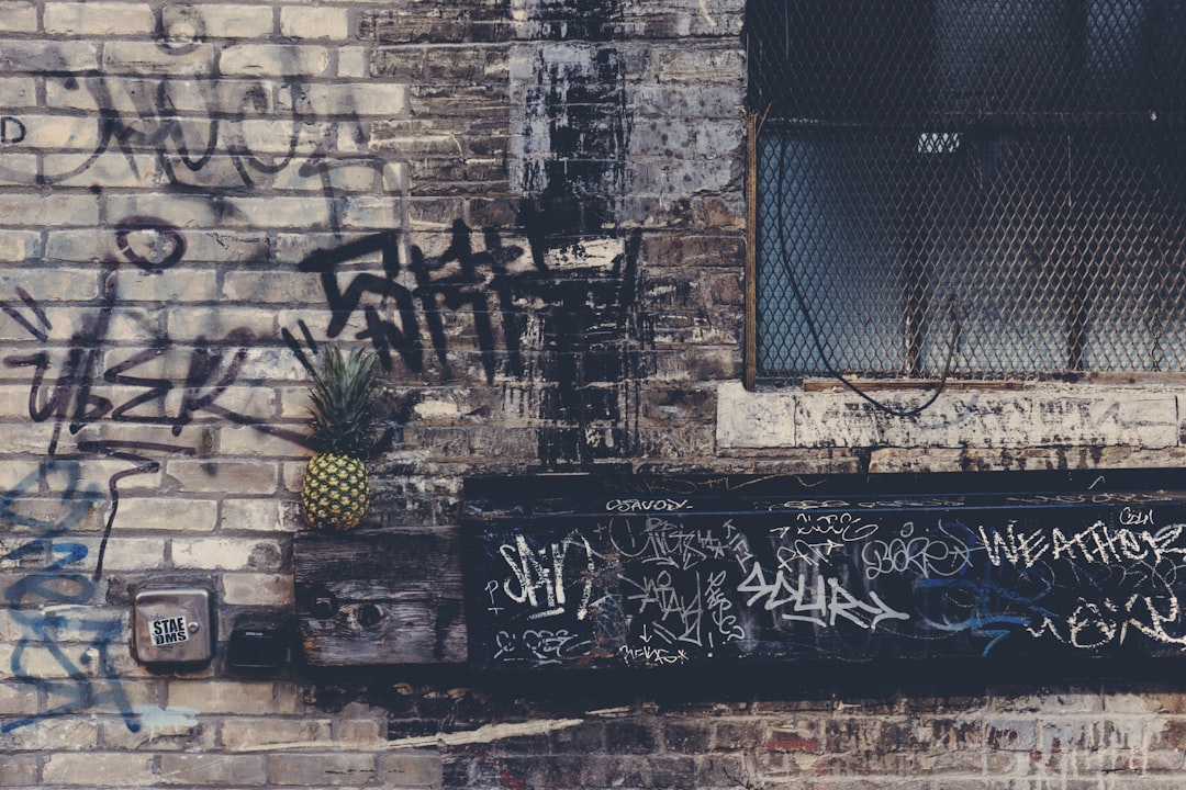 pineapple and graffiti