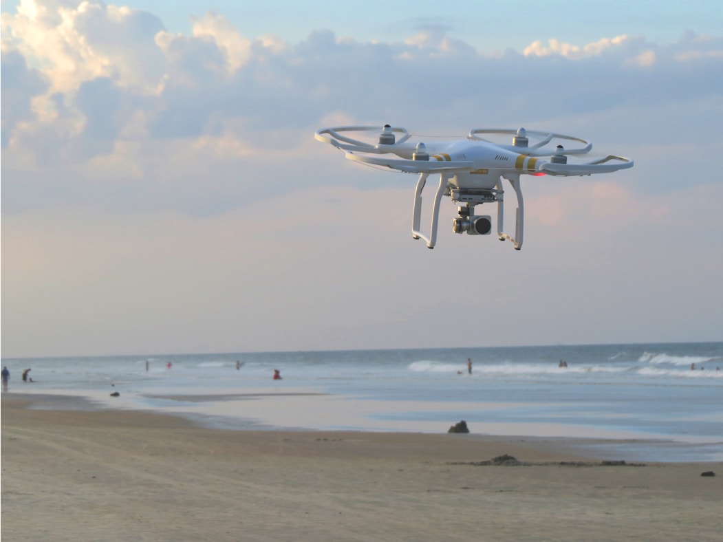 New Smyrna Beach, Florida beachgoers and coastline