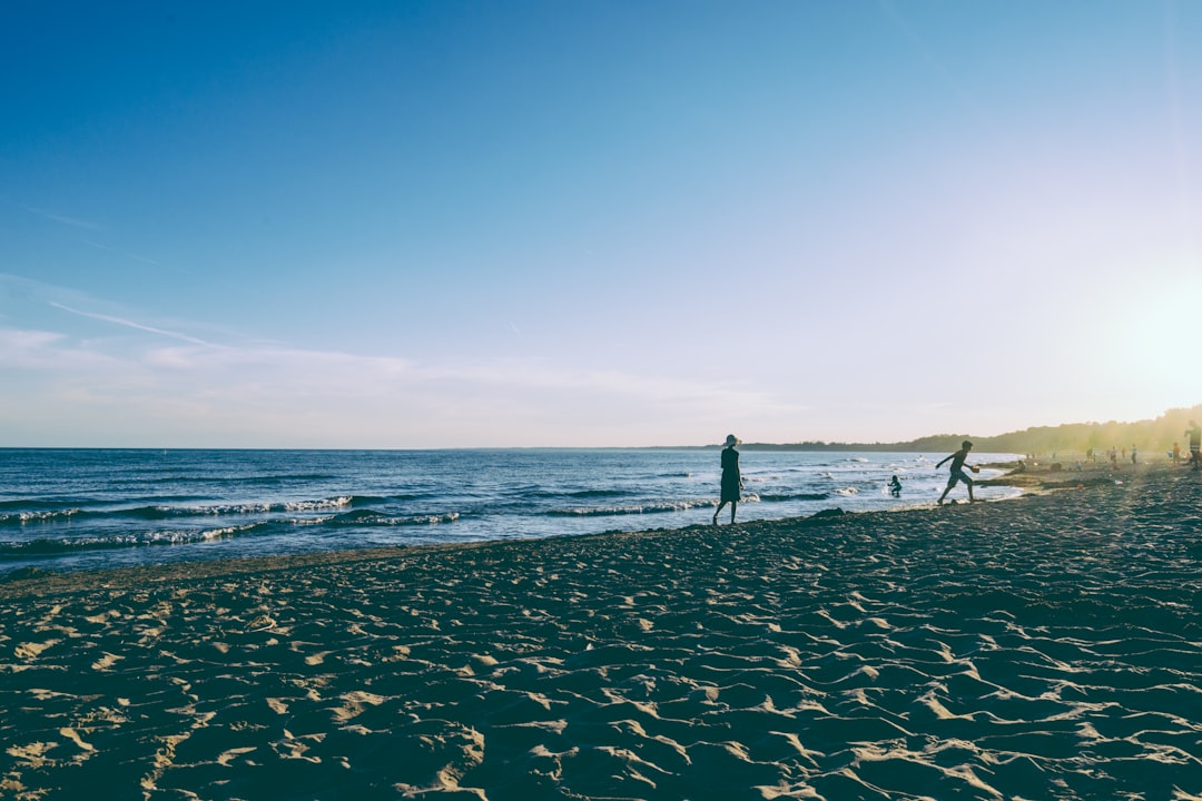 two person walking on seashore during daytime