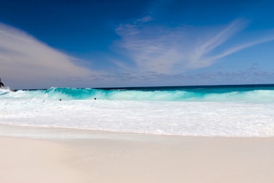 seashore during daytime seychelles zoom background