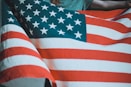person holding USA flag