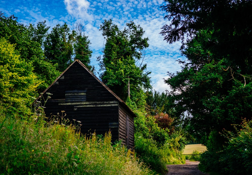 brown wooden house