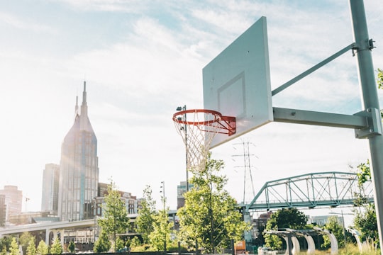 white and grey basketball hoop in Nashville United States