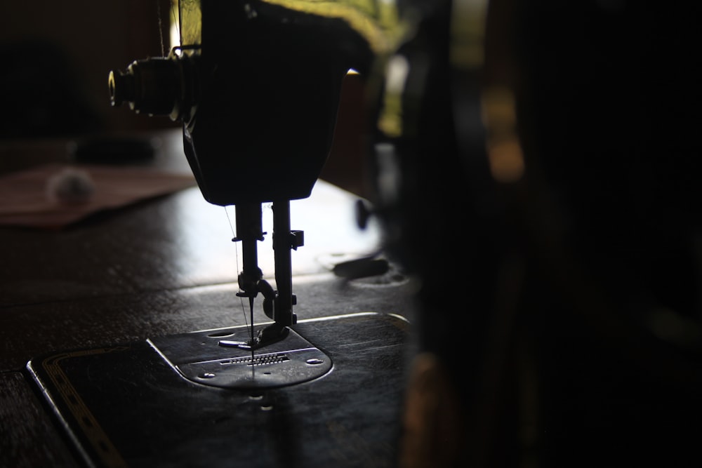 black treadle sewing machine