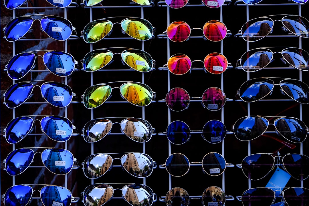 photo of assorted-color-and-design sunglasses lot