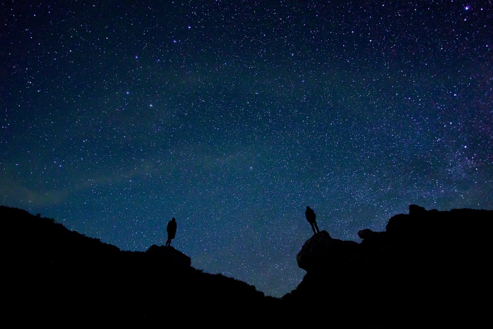 galaxie pendant la nuit