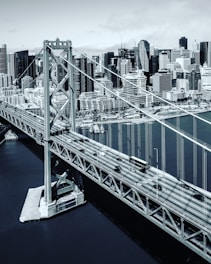 grayscale aerial photography of Golden Gate Bridge