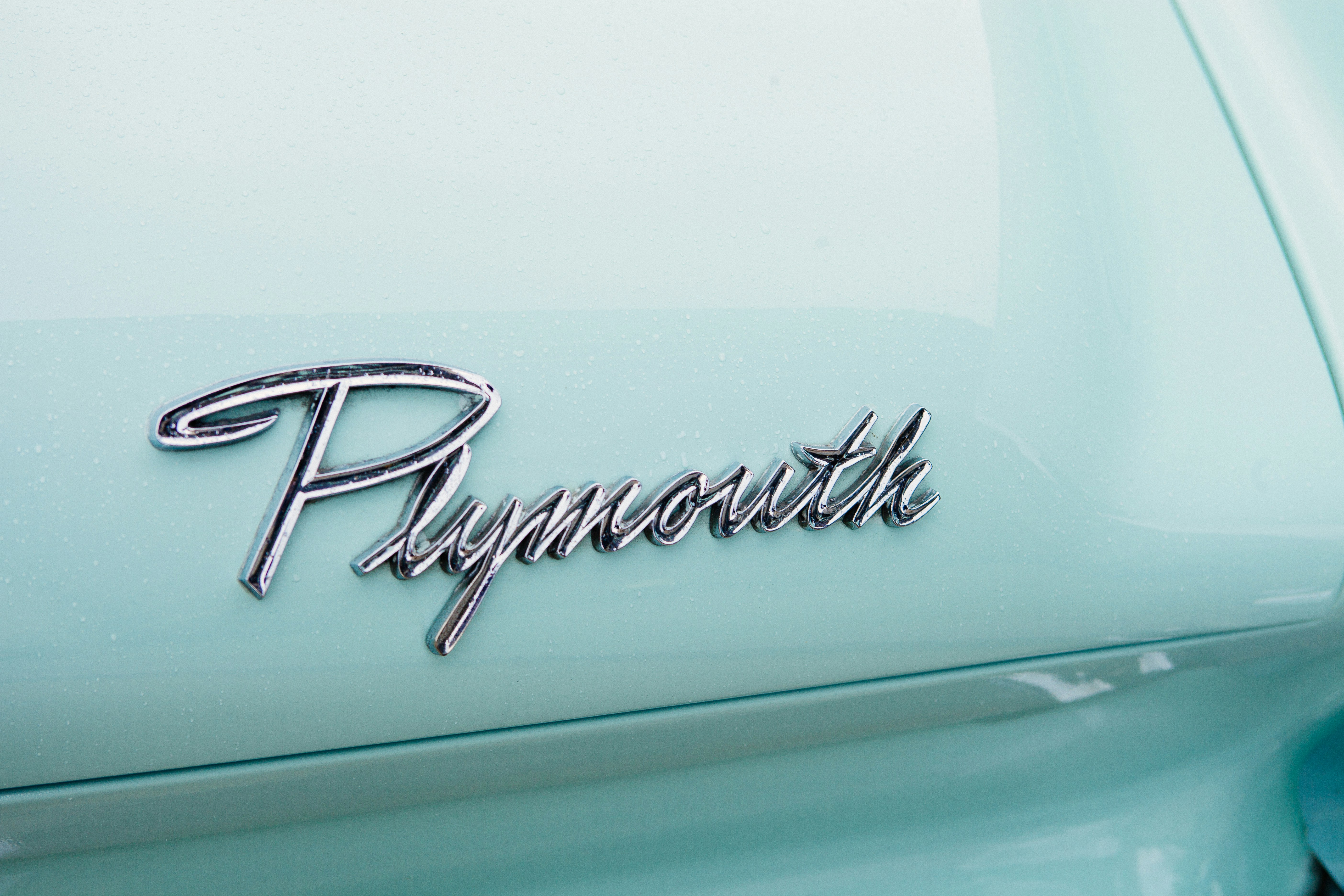 Plymouth lettering