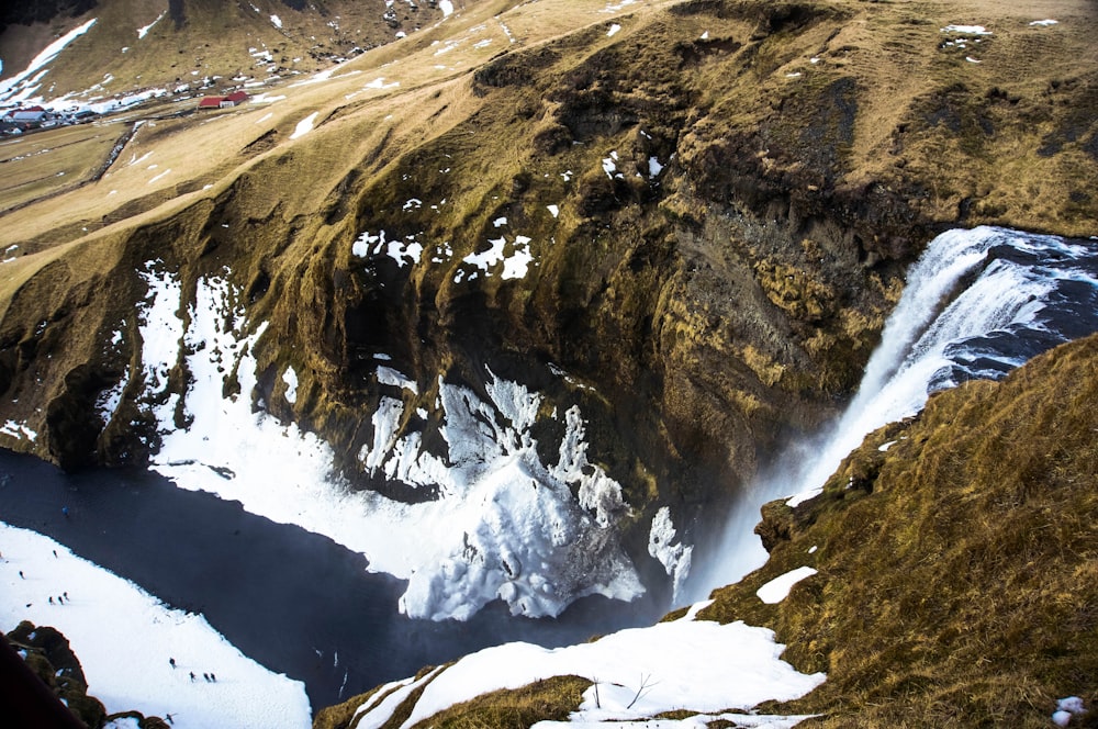 aerial view of mountain