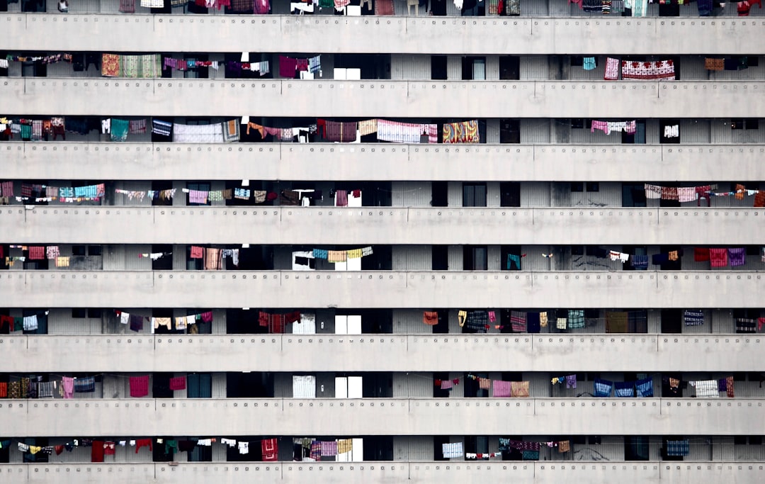 white concrete building,