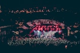 group of people watching concert
