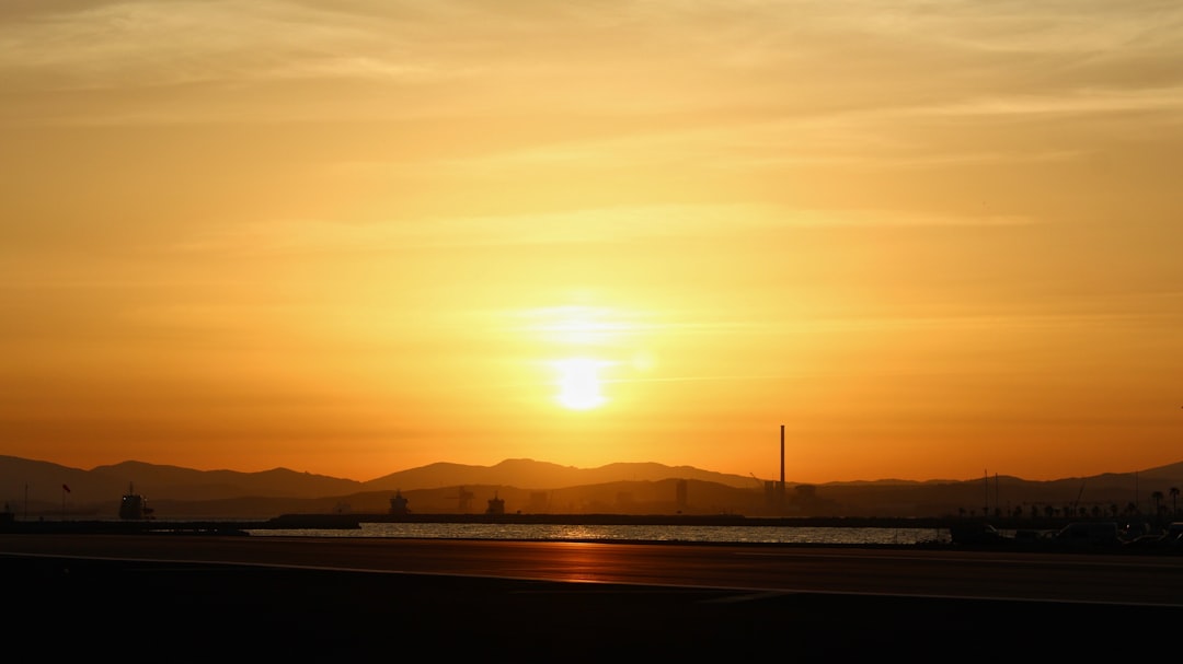 silhouette of body of water,