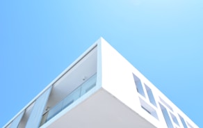 white painted building