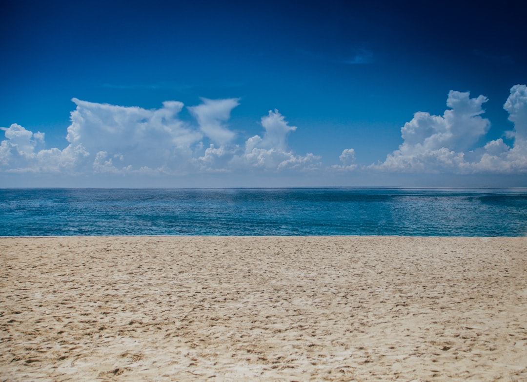 landscape photography of seashore, Ocean so blue