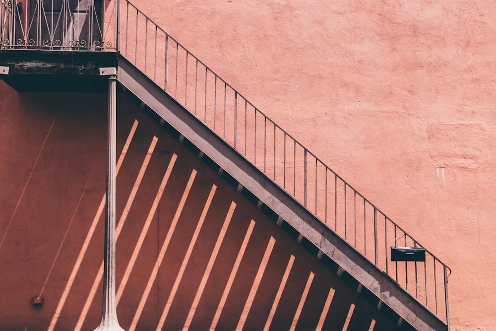 gray stainless steel stair railings photography