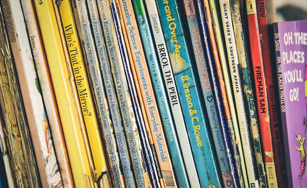 pile of assorted-title books