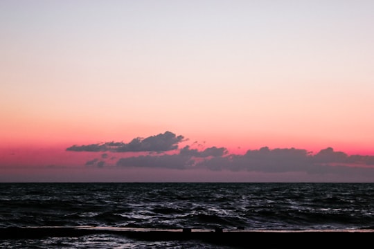 ocean photo during sunset in Adler Russia