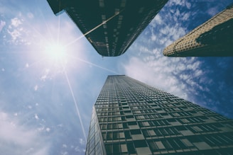 low angle photography of building
