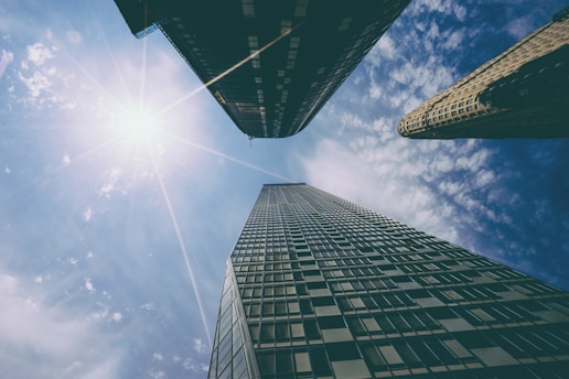 low angle photography of building