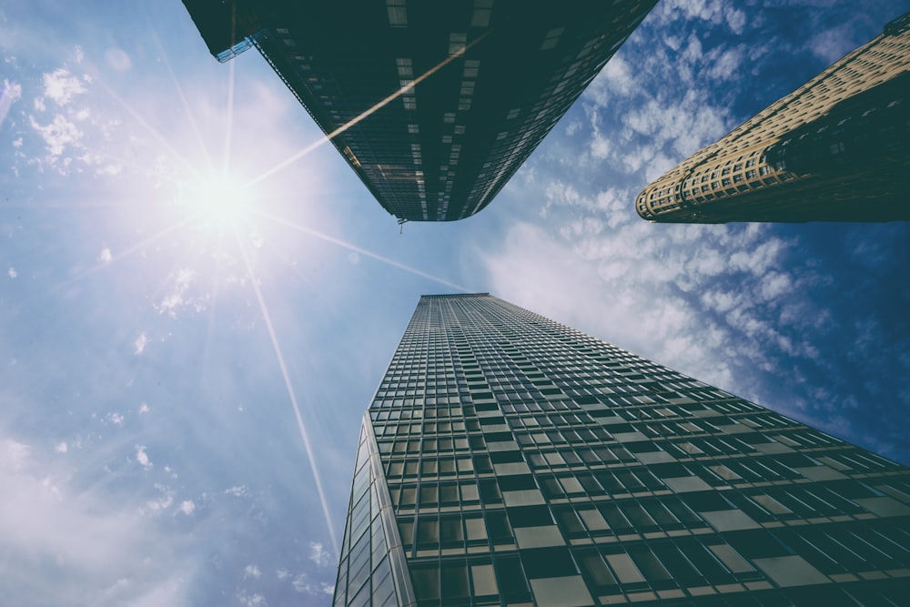 low angle photography of building