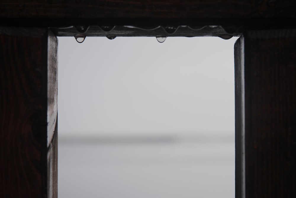 ventana con gotas de agua