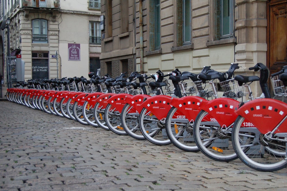 bicycle parked near building