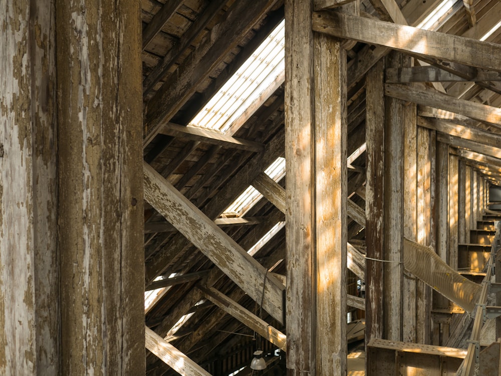 maison en bois marron