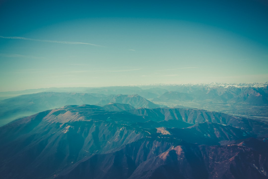 aerial photo of mountains