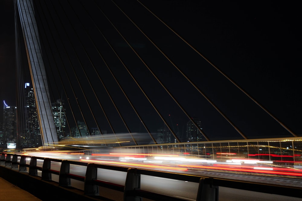 timelapse photo of bridge