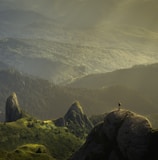 landscape photography of mountain hit by sun rays