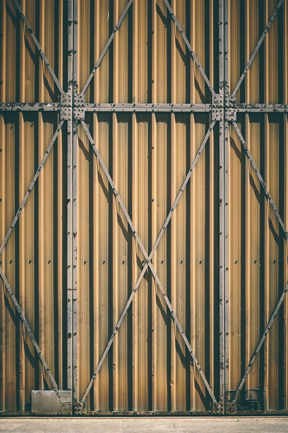 brown metal gate